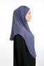 Bengi - Royal Blue Micro Krep Turban Hijab