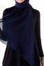 Hadise - Dunkles Marineblau Chiffon Hijab