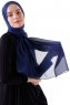 Hadise - Navy Blau Chiffon Hijab