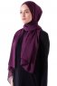 Hadise - Dunkelviolett Chiffon Hijab