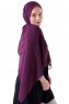 Hadise - Dunkelviolett Chiffon Hijab