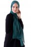 Hadise - Dunkelgrün Chiffon Hijab