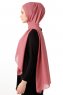 Hadise - Dunkelrosa Chiffon Hijab