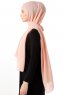 Hadise - Lachsfarbe Chiffon Hijab