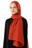 Hadise - Ziegelrot Chiffon Hijab
