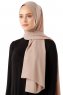 Hadise - Dunkel Beige Chiffon Hijab