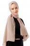 Hadise - Dunkel Beige Chiffon Hijab