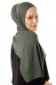 Neylan - Dunkel Khaki Basic Jersey Hijab