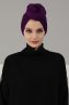 Amy - Lila Baumwolle Turban - Ayse Turban
