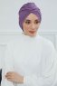 Amy - Violet Baumwolle Turban