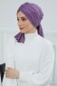 Amy - Violet Baumwolle Turban