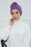 Amy - Violet Baumwolle Turban
