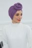 Amy - Violet Baumwolle Turban