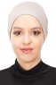 Stella - Taupe Baumwolle Turban