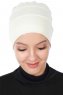 Stella - Creme Baumwolle Turban