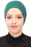 Stella - Dunkelgrün Baumwolle Turban