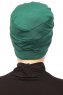 Stella - Dunkelgrün Baumwolle Turban