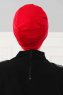 Stella - Rot Baumwolle Turban