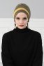 Elsa - Khaki & Senf Baumwolle Turban