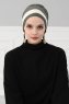 Elsa - Khaki & Creme Baumwolle Turban