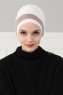 Elsa - Creme & Taupe Baumwolle Turban