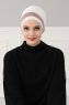 Elsa - Creme & Taupe Baumwolle Turban