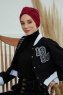 Laura - Bordeaux Baumwolle Turban