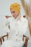 Laura - Senf Baumwolle Turban