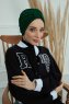 Laura - Dunkelgrün Baumwolle Turban