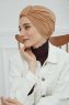 Laura - Hellbraun Baumwolle Turban