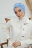 Laura - Sky Blue Baumwolle Turban