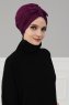 Agnes - Lila Baumwolle Turban - Ayse Turban