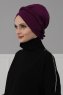 Olivia - Lila Baumwolle Turban - Ayse Turban