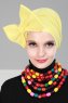 Julia - Gelb Baumwolle Turban - Ayse Turban