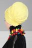 Julia - Gelb Baumwolle Turban - Ayse Turban