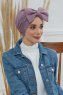 Julia - Lilac Baumwolle Turban