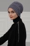 Wilma - Grau Baumwolle Turban - Ayse Turban