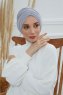 Wilma - Hellgrau Baumwolle Turban