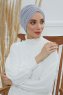 Wilma - Hellgrau Baumwolle Turban