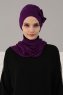 Bianca - Lila Baumwolle Turban