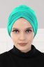 Linda - Türkis Baumwolle Turban - Ayse Turban
