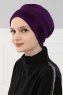 Linda - Lila Baumwolle Turban - Ayse Turban