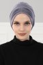 Linda - Grau Baumwolle Turban - Ayse Turban