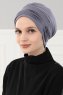 Linda - Grau Baumwolle Turban - Ayse Turban