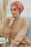 Linda - Lachsfarbe Baumwolle Turban