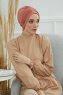 Linda - Lachsfarbe Baumwolle Turban