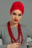 Molly - Rot Spitze Baumwolle Turban