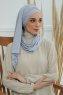 Rebecca - Hellgrau Baumwolle Turban
