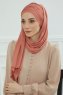 Rebecca - Lachsfarbe Baumwolle Turban
