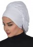 Isabella - Weiß Baumwolle Turban - Ayse Turban
